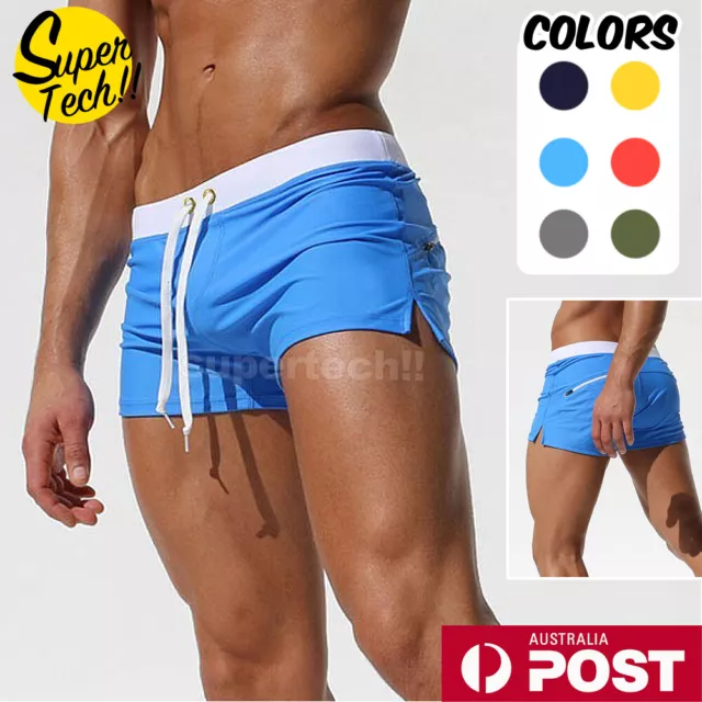 Mens Summer Swim Shorts Swimwear Swimming Underwear Boxer Pants Beach Sports