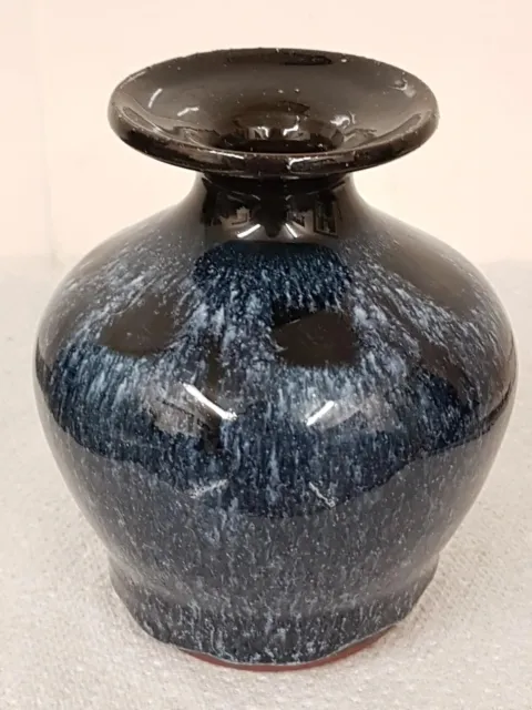 Elisabeth Andrea Bailey Signed Vintage Studio Pottery Earthenware Baluster Vase