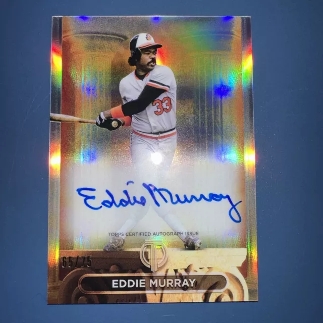 2024 Topps Tribute EDDIE MURRAY Pillars of The Game On-Card Auto ORIOLES HOF /75