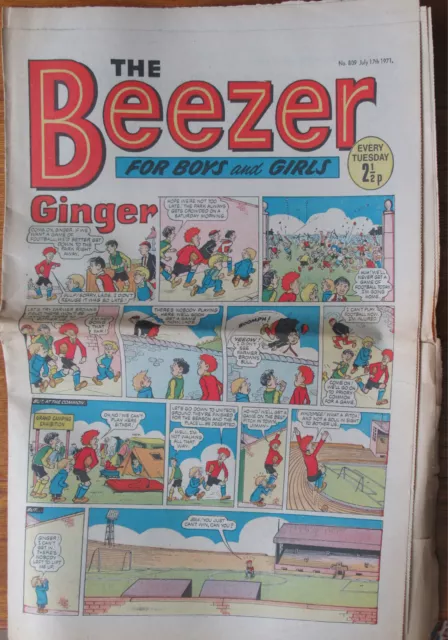 The BEEZER Classic Comic July 17th 1971