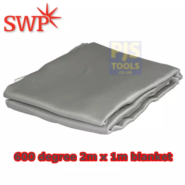 SWP welding blanket 2m x 1m glass fibre anti slip coated fire spark blanket