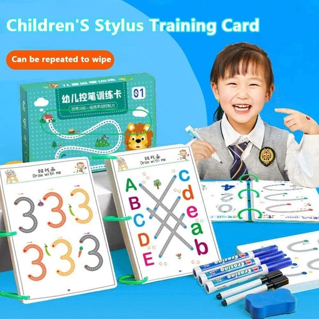 Magical Tracing Workbook Set, Letter Tracing Practice L6D6 For Kids t.1! G1J2
