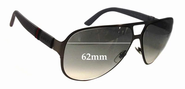 SFx Replacement Sunglass Lenses fits Gucci GG2252/S - 62mm Wide