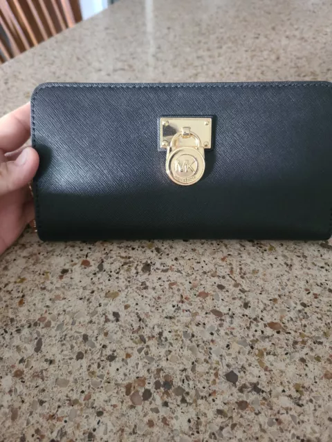 michael kors black wallet new