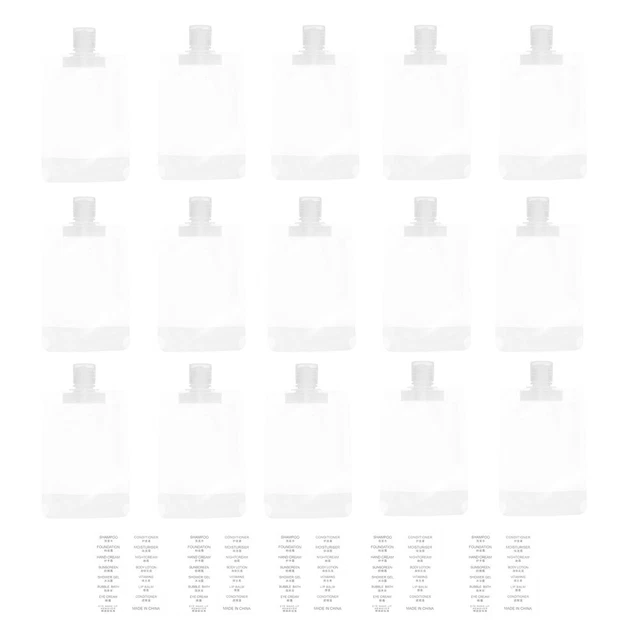 20 pz sacchetti stand in plastica con scarico sacchetto contenitore in plastica shampoo
