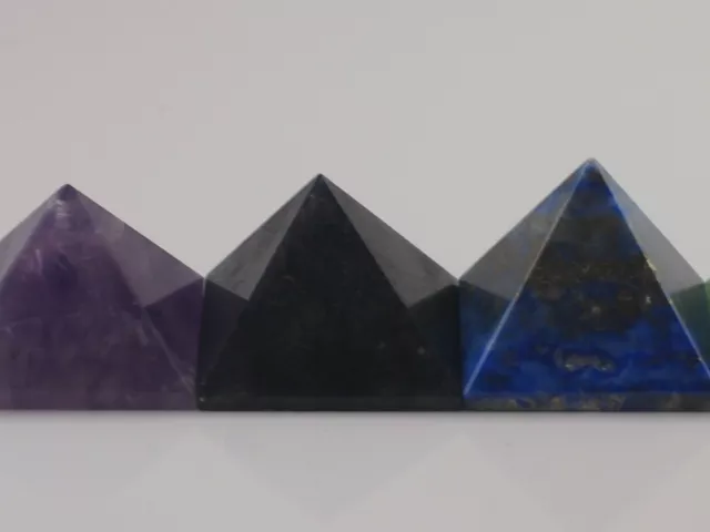 7-Piece Chakra Pyramid Set, Reiki Healing Energy 3