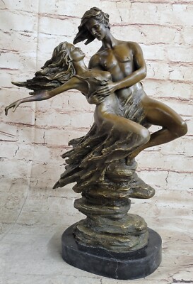 Aldo Firmato Alto Qualità Aldo Vitale Art Nude Bronzo Scultura Fatto a Mano Figura 
