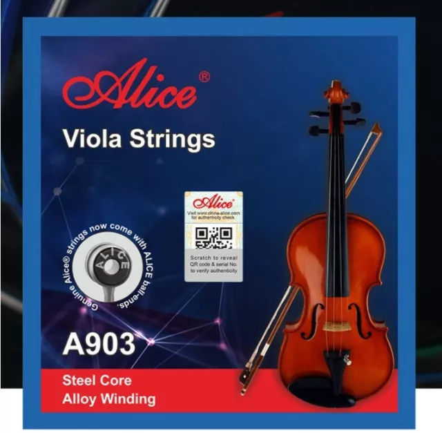 HIGH QUALITY ALICE Viola string Set ( for 4/4 or 3/4 Viola) NEW 2