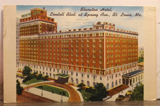 Missouri MO St Louis Sheraton Hotel Lindell Blvd Postcard Old Vintage Card View