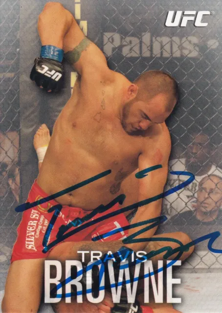 Travis Browne Signed 2012 Topps UFC Knockout Card #92 Autograph 168 130 145 135