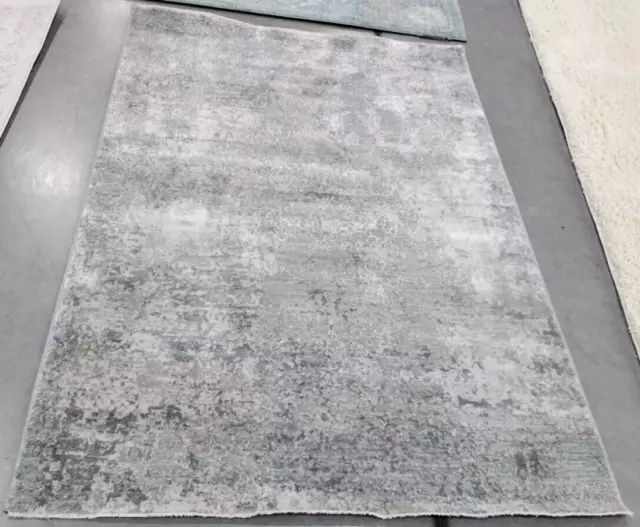 LT GREY / BLUE 4'-0" x 6'-2" Back Stain Rug, Reduced Price 1172737224 VAL549G-4