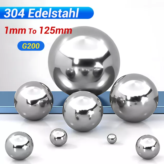 304 Edelstahl kugeln Kugellager Präzision Glatte Kugeln Stahlkugeln 1mm-125mm