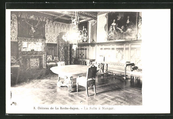 CPA La Roche-Guyon, Le Château, The Dining Room