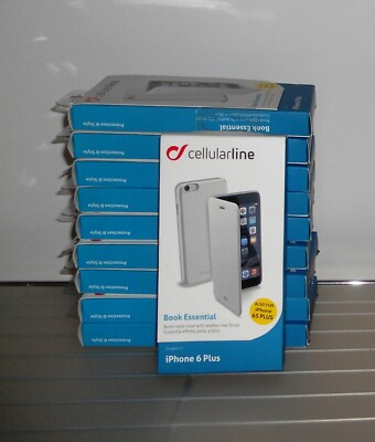 Cellularline CELLULARLINE BOOK ESSENTIAL COVER CUSTODIA A LIBRO IPHONE 6 6S PLUS BIANCO 