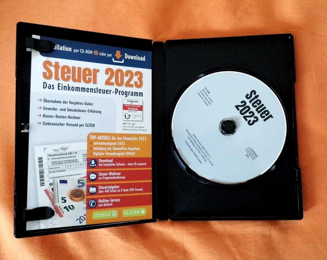 ALDI STEUER 2023 (CDROM) Steuersoftware Einkommenssteuer Steuererklärung EUR 5,00 PicClick DE