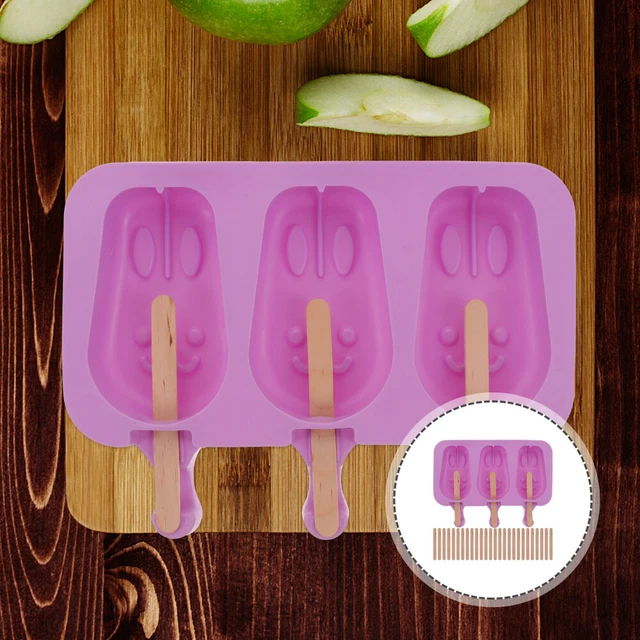 1 juego de molde de paletas conejo molde de silicona conejo helado molde pudín