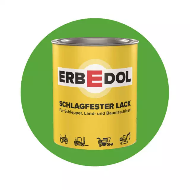 RAL 6018 gelbgrün Schlepperlack Lack Farbe lackieren 750 ml Büchner Erbedol