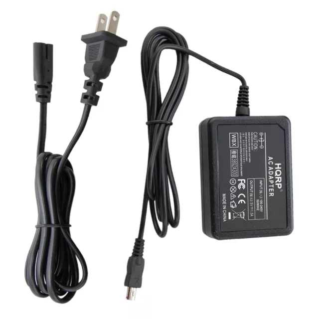 HQRP AC Power Adapter Charger for Samsung HMX-H320, HMX-Q10, HMX-Q10BN, HMX-Q20