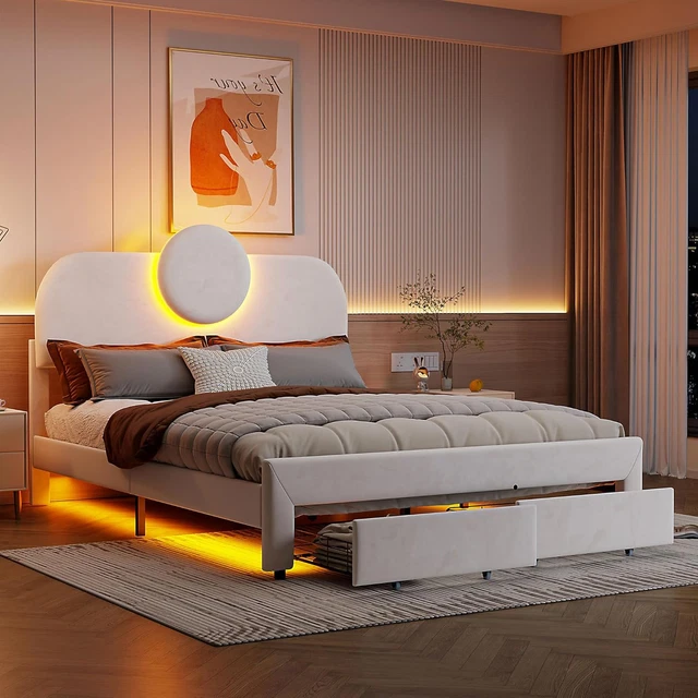 Letto Matrimoniale Imbottito Struttura Letto 140 Camera Da Letto