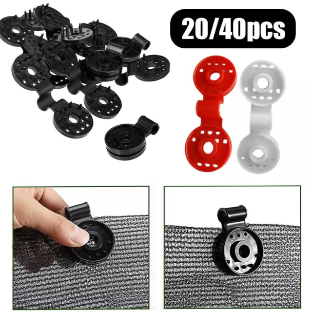 Greenhouse Film Sun Shade Net Clips Buckle Canopy Outdoor Garden Tent Fix Clamp`