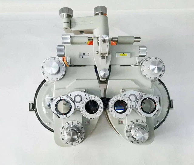 Minus Manual Phoropter Vision Tester Optometry Refractor Creamy White Color