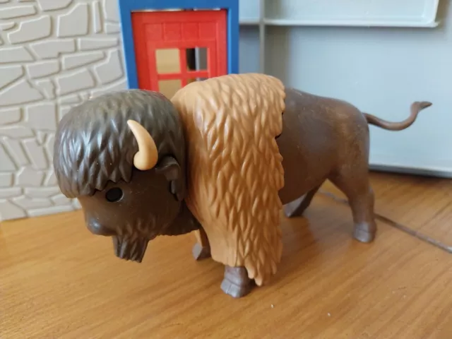 Figurine Playmobil Bison Cow Boy Western Sudiste Nordiste