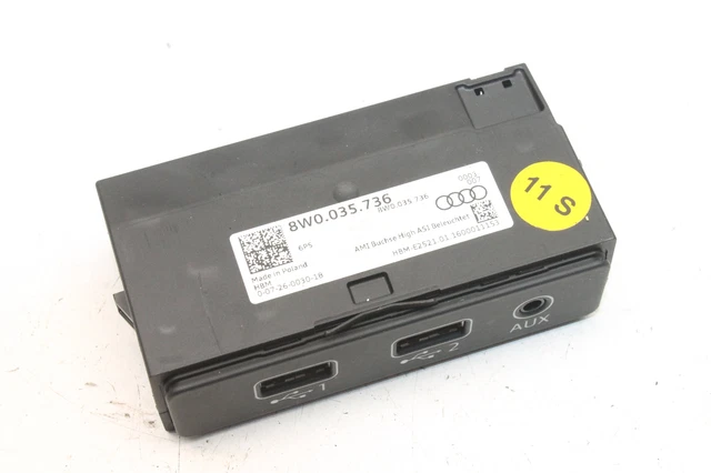 AUDI A4 8W2, B9 2.0 TDI USB Music Smartphone Interface Module 8W0035736 2016