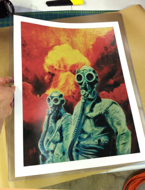 Nuclear Holocaust Fine Art Painting - poster Art by Sv Bell **FREE SHIPPING**