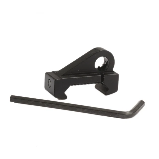 Adaptateur Pivot De Fusil – Bipied / élingue – 3 Fentes – Rail Picatinny – Aluminium Noir
