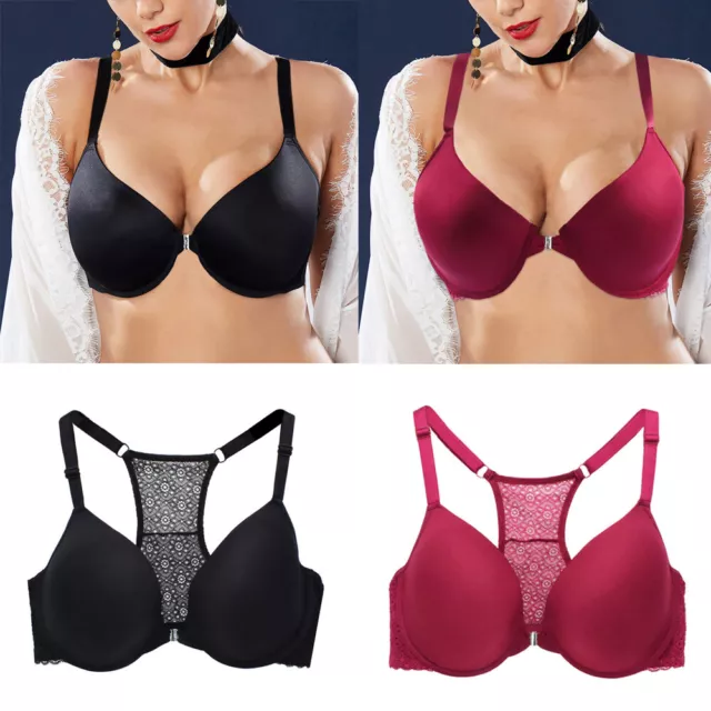 Small Boobs Ladies Bras Front Closure Push Up Brassiere Deep V Sexy  Lingerie AAA