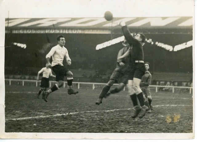 Stade de Colombes, Stade Français - Sète Vintage silver Print