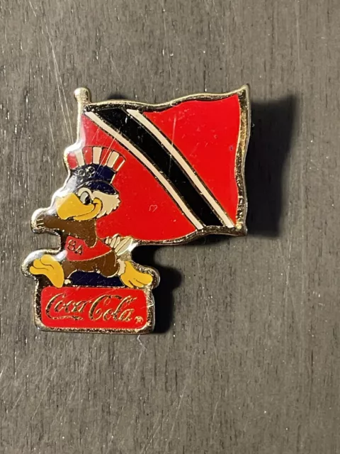 Coca Cola Pin “Trinidad And Tobago” 1984 Olympics International Flag Pin Series