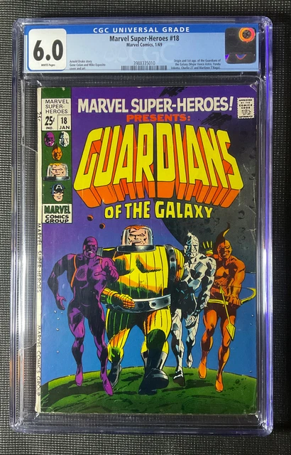 MARVEL SUPER-HEROES #18 CGC 6.0 White Pages!!  1ST APP GUARDIANS OF THE GALAXY
