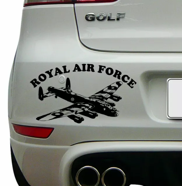 Lancaster bomber  silhouette Decal Sticker WW2 ‎Avro York RAF Remembrance VE Day