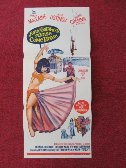 John Goldfarb Please Come Home Folded Australian Daybill Poster Shirley Maclaine