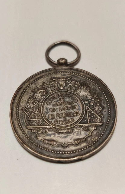 Médaille comice viticole et agricole du canton de cadillac - Arthus Bertrand