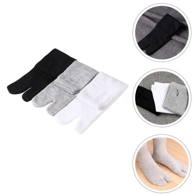 Calzini Tabi Con Alluce Separato - 4 Paia, Cotone, Per Infradito E Sandali - Foto 2