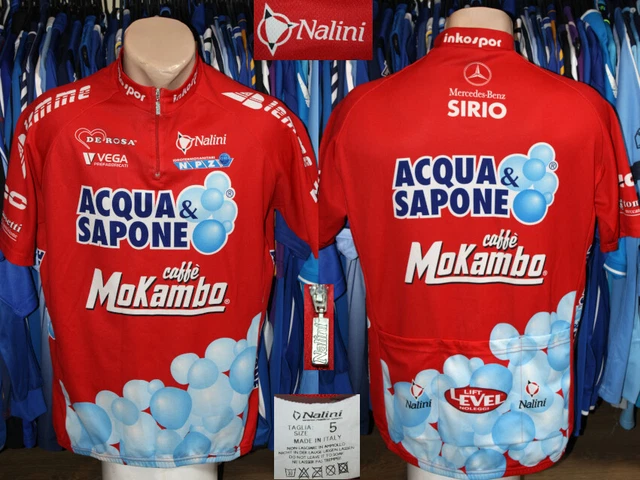 ウェア Acqua & Sapone Nalini bike cycling shirt VINTAGE NALINI ACQUA & SAPONE SPECIALIZED CYCLING JERSEY