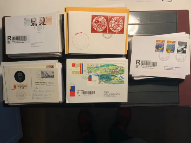 Liechtenstein / Karton mit ca. 500 Briefe und post. Belege