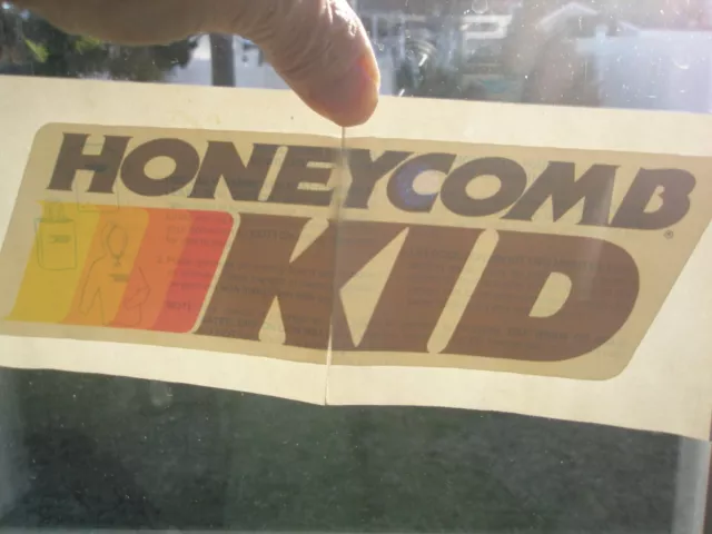 Honeycomb Kid IRON-ON PATCH  1970's Post Cereal Premium