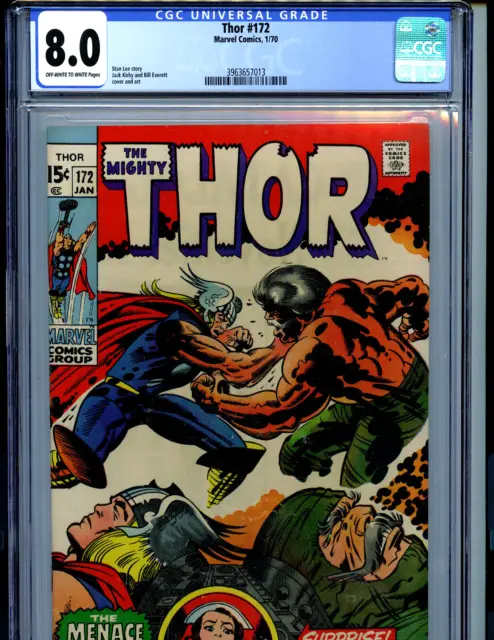 Mighty Thor  # 172 CGC 8.0 1970 Marvel Amricons K12
