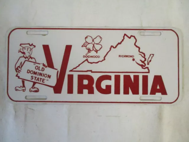 1950s Virginia BOOSTER   License Plate Tag INTERESTING!