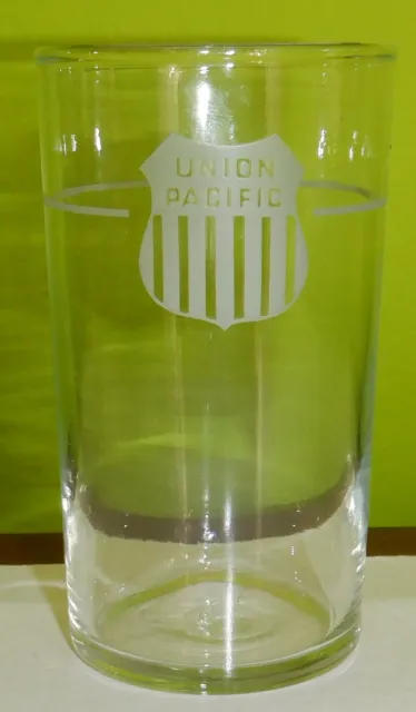Union Pacific Railroad  Water Glass - 4-1/4" high