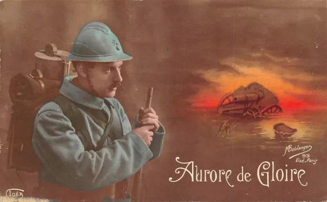 Carte Postale Patriotique CPA - Thème Militaire - Fabrication France