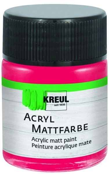 Kreul Acryl Mattfarbe karmin 50 ml  Künstlerfarben