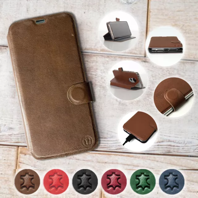 Mobiwear Hülle für Samsung Galaxy S | Echt Leder Leather Tasche Case Cover