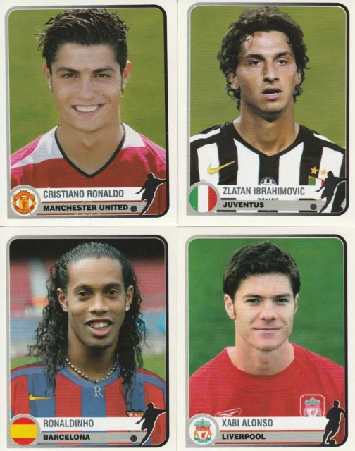 Lot  4 Images - Champions Of Europe - Ronaldinho Ibrahimovic C.ronaldo Alonso