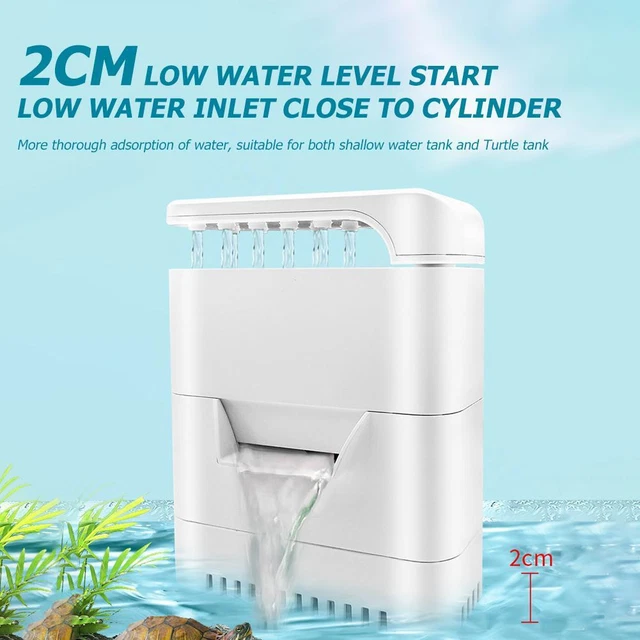 Turtle Tank Low Level Water Filter Aquarium Submersible Pump (2 Layer)