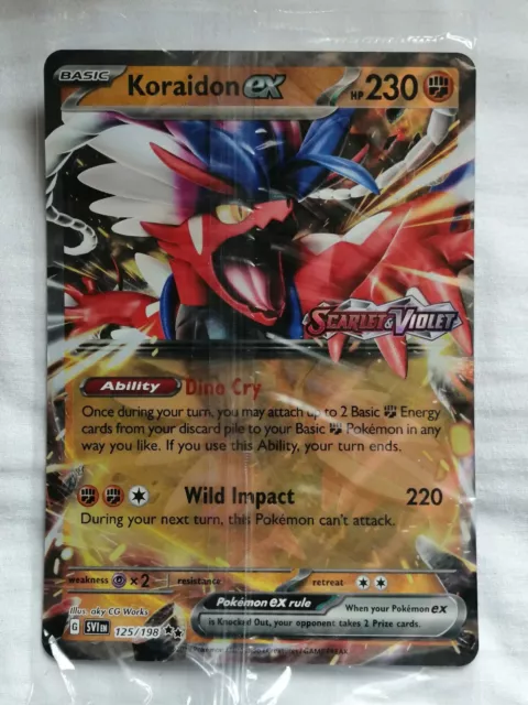 Koraidon Ex Oversized Card 