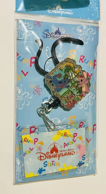 DISNEY HONG KONG Stitch Angel Scrump Card Pass Holder Collectable New ...